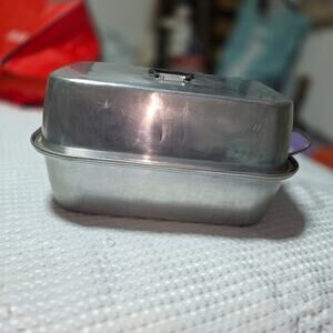 VINTAGE ALUMINUM USA WEAREVER 3 PIECE OVEN ROASTER PAN SET